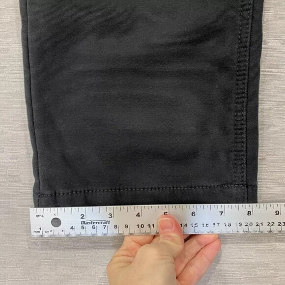 CAT Caterpillar Work Pants Mens 34 x 32 Black Canvas Fleece Lined Insulated - Picture 9 of 12